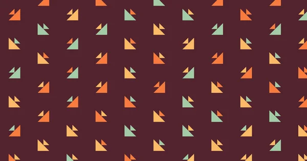 Gabarit Vectoriel Horizontal Avec Des Flèches Plusieurs Triangles Art Génératif — Image vectorielle