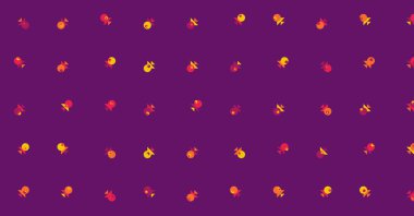 Soyut Renk Yarım Tonlama Noktaları üretken sanat arkaplanı çizimi