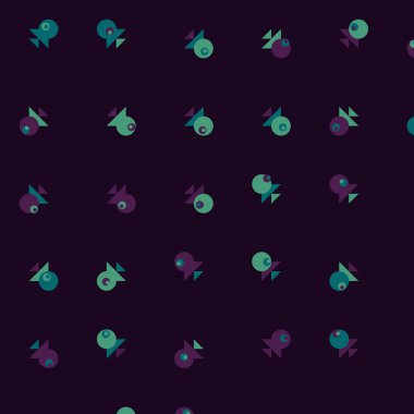 Soyut Renkli Yarım Tonlu Noktalar, Üretken sanat arkaplan çizimi