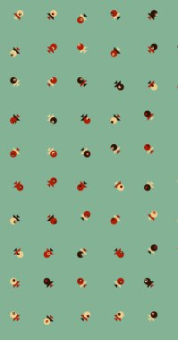 Soyut Renk Yarım Tonlama Noktaları üretken sanat arkaplanı çizimi