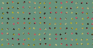 soyut renkli yarım tonlu noktalar üretken sanat arkaplan çizimleri