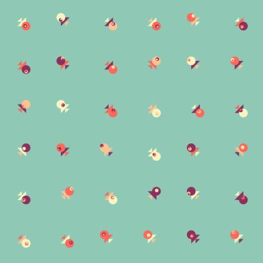 Soyut Renkli Yarım Tonlu Noktalar, Üretken sanat arkaplan çizimi