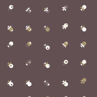 Soyut Renkli Yarım Tonlu Noktalar, Üretken sanat arkaplan çizimi