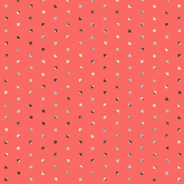 Kare vektör şablonu ve birden fazla üçgenden yapılmış ok figürleri. Düz arkaplan ile üretken sanat  