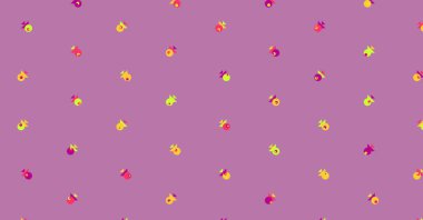 Soyut Renk Yarım Tonlama Noktaları, Üretken sanat arkaplanı çizimi