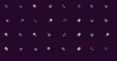 Soyut Renk Yarım Tonlama Noktaları, Üretken sanat arkaplanı çizimi