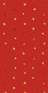 Soyut Renkli Yarım Tonlu Noktalar, Üretken sanat arkaplan çizimi