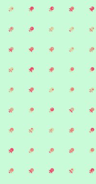 Soyut Renkli Yarım Tonlu Noktalar, Üretken sanat arkaplan çizimi