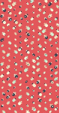 soyut renkli yarım tonlu noktalar üretken sanat arkaplan çizimleri