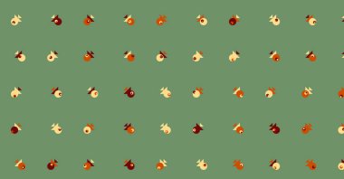 Soyut Renk Yarım Tonlama Noktaları, Üretken sanat arkaplanı çizimi