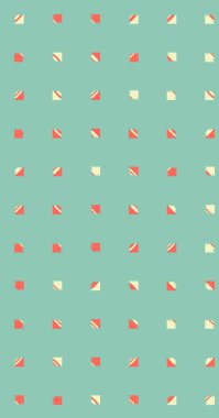 Çoklu üçgenden yapılmış ok şekilli dikey vektör şablonu. Düz arkaplan ile üretken sanat 