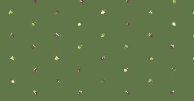 Soyut Renkli Yarım Tonlu Noktalar, Üretken sanat arkaplan çizimi