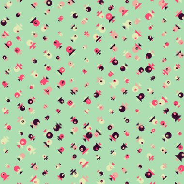 soyut renkli yarım tonlu noktalar üretken sanat arkaplan çizimleri