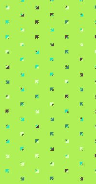 Birden fazla üçgenden oluşan çok amaçlı dikey vektör şablonu. Düz arkaplan ile üretken sanat 