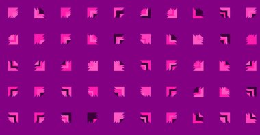 Çoklu üçgenden yapılmış ok şekilli yatay vektör şablonu. Düz arkaplan ile üretken sanat  