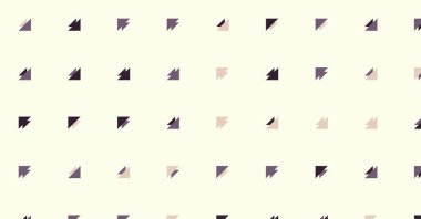 Birden fazla üçgenden oluşan çok amaçlı yatay vektör şablonu. Düz arkaplan ile üretken sanat 