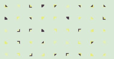 Çoklu üçgenden yapılmış ok şekilli yatay vektör şablonu. Düz arkaplan ile üretken sanat  