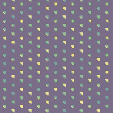 Soyut üçgenlerden oluşan kare vektör şablonu. Düz arkaplanda üretken sanat