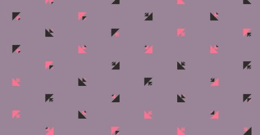 Birden fazla üçgenden oluşan çok amaçlı yatay vektör şablonu. Düz arkaplan ile üretken sanat 