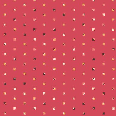 Kare vektör şablonu ve birden fazla üçgenden yapılmış ok figürleri. Düz arkaplan ile üretken sanat  