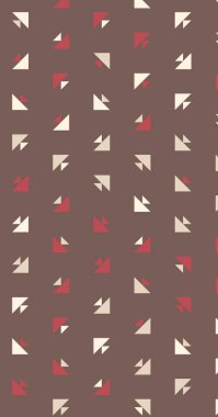 Çoklu üçgenden yapılmış ok şekilli dikey vektör şablonu. Düz arkaplan ile üretken sanat  