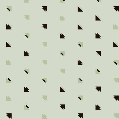 Kare vektör şablonu ve birden fazla üçgenden yapılmış ok figürleri. Düz arkaplan ile üretken sanat 