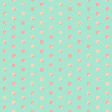 Kare vektör şablonu ve birden fazla üçgenden yapılmış ok figürleri. Düz arkaplan ile üretken sanat 