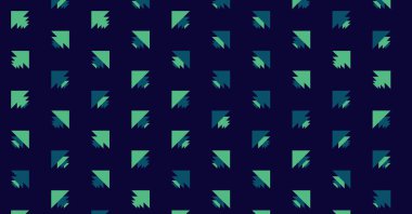 Çoklu üçgenden yapılmış ok şekilli yatay vektör şablonu. Düz arkaplan ile üretken sanat  