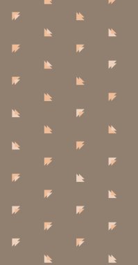 Soyut üçgenlerden oluşan uzun dikey vektör şablonu. Düz arkaplanda üretken sanat