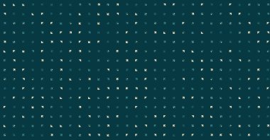 Birden fazla üçgenden oluşan çok amaçlı yatay vektör şablonu. Düz arkaplan ile üretken sanat 