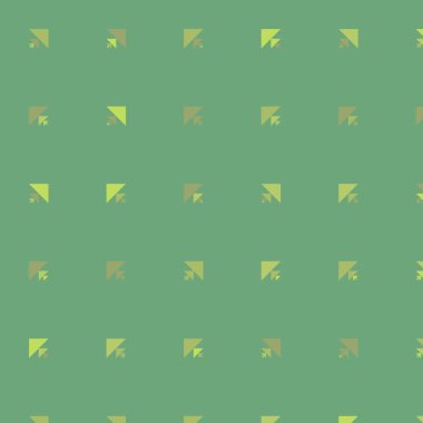 Birden fazla üçgenden oluşan kare vektör şablonu. Düz arkaplan ile üretken sanat 