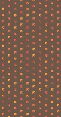 Çoklu üçgenden yapılmış ok şekilli dikey vektör şablonu. Düz arkaplan ile üretken sanat  