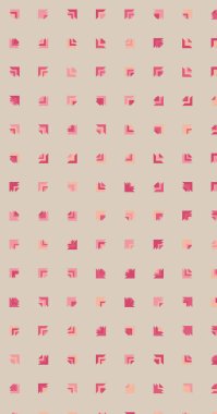 Çoklu üçgenden yapılmış ok şekilli dikey vektör şablonu. Düz arkaplan ile üretken sanat  