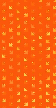 Birden fazla üçgenden oluşan uzun dikey vektör şablonu. Düz arkaplan ile üretken sanat 