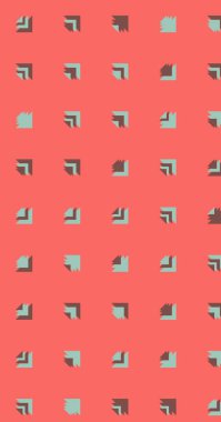 Çoklu üçgenden yapılmış ok şekilli dikey vektör şablonu. Düz arkaplan ile üretken sanat  