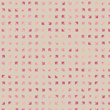 Birden fazla üçgenden oluşan çok amaçlı kare vektör şablonu. Düz arkaplan ile üretken sanat 