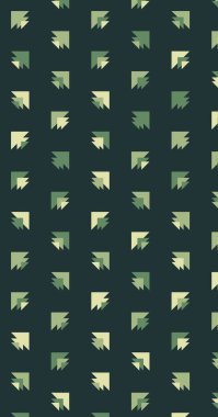 Çoklu üçgenden yapılmış ok şekilli dikey vektör şablonu. Düz arkaplan ile üretken sanat  