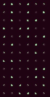 Çoklu üçgenden yapılmış ok şekilli dikey vektör şablonu. Düz arkaplan ile üretken sanat  