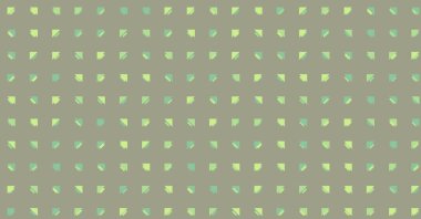 Üçgenlerden oluşan soyut şekillerle yatay vektör şablonu. Düz arkaplanda üretken sanat