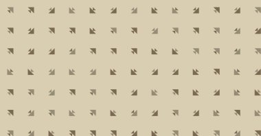 Birden fazla üçgenden oluşan yatay vektör şablonu. Düz arkaplan ile üretken sanat 