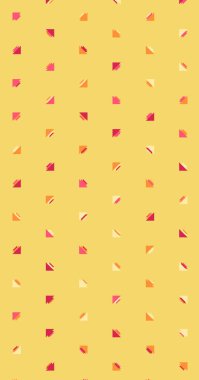 Birden fazla üçgenden oluşan çok amaçlı dikey vektör şablonu. Düz arkaplan ile üretken sanat 