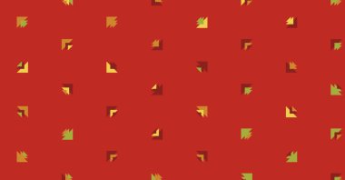 Çoklu üçgenden yapılmış ok şekilli yatay vektör şablonu. Düz arkaplan ile üretken sanat  