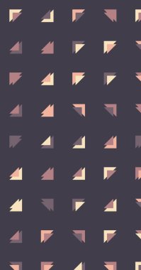 Çoklu üçgenden yapılmış ok şekilli dikey vektör şablonu. Düz arkaplan ile üretken sanat  