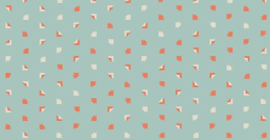 Birden fazla üçgenden oluşan yatay vektör şablonu. Düz arkaplan ile üretken sanat 