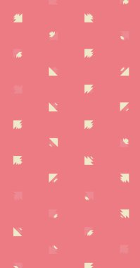 Soyut üçgenlerden oluşan uzun dikey vektör şablonu. Düz arkaplanda üretken sanat