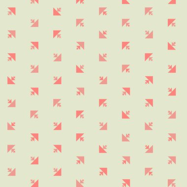 Birden fazla üçgenden oluşan çok amaçlı kare vektör şablonu. Düz arkaplan ile üretken sanat 