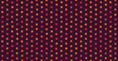 Soyut üçgenlerden yapılmış yatay vektör şablonu. Düz arkaplan ile üretken sanat  