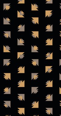 Çoklu üçgenden yapılmış ok şekilli dikey vektör şablonu. Düz arkaplan ile üretken sanat  