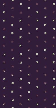 Birden fazla üçgenden oluşan uzun dikey vektör şablonu. Düz arkaplan ile üretken sanat 