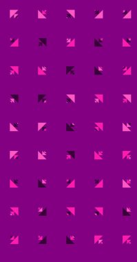 Çoklu üçgenden yapılmış ok şekilli dikey vektör şablonu. Düz arkaplan ile üretken sanat  